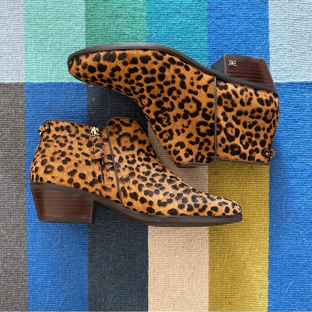 Sam Edelman cheetah print booties